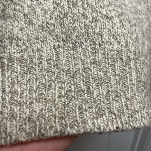 Lands' End Mens / Womens Medium Brown & Cream Crewneck Sweater Y2K 90s Vintage - Picture 2 of 8